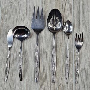 Spring Bouquet Korea‎ Stainless Steel Serving Utensils Set of 6